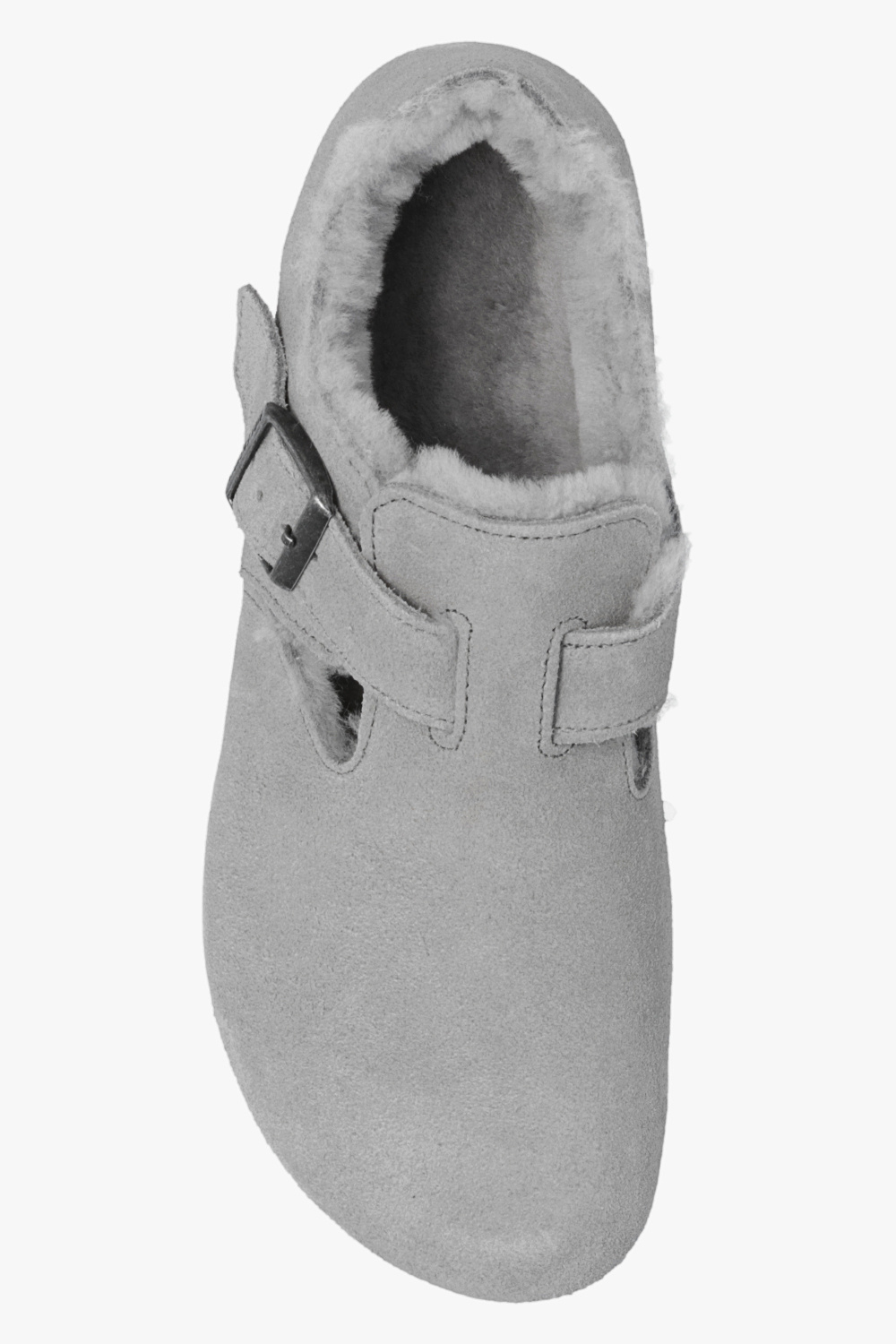 Birkenstock London Whale Gray Suede Narrow Width Hard